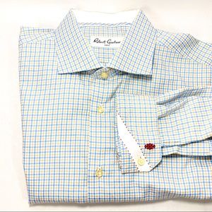 Robert Graham Embroidered Flip Cuff Shirt 43/17